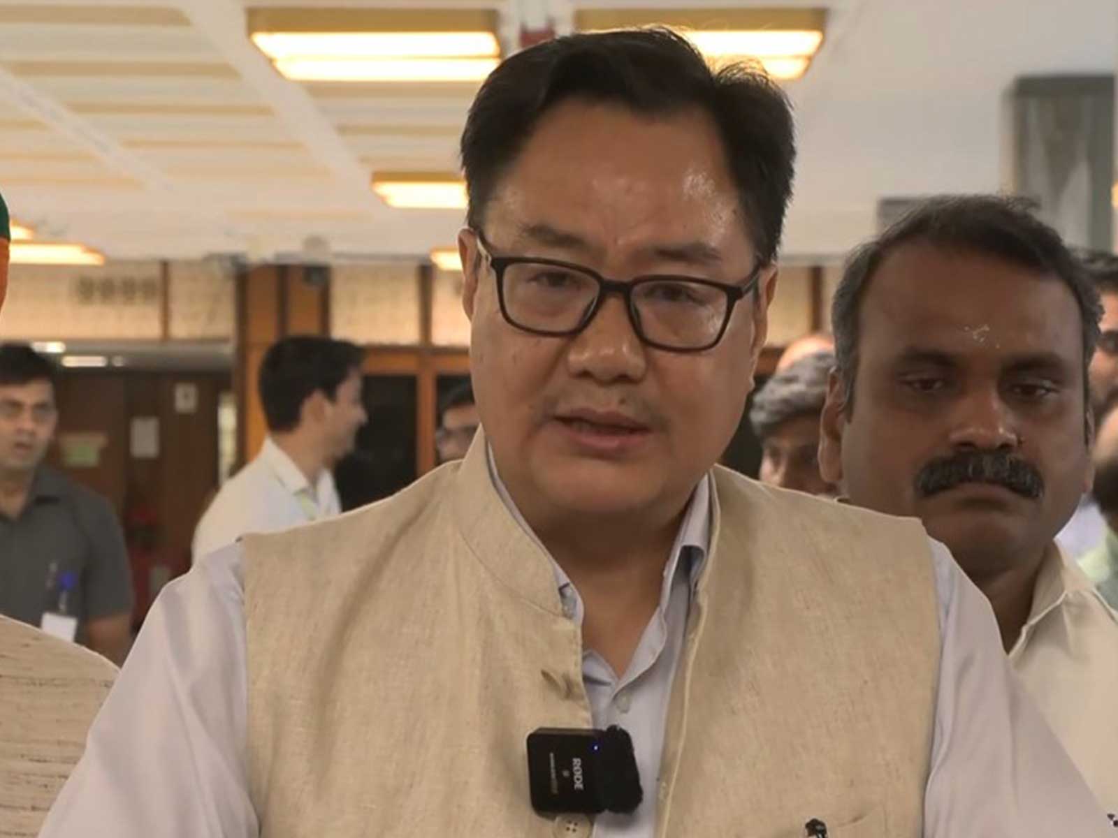 Union Parliamentary Affairs Minister Kiren Rijiju (File Photo/ANI)