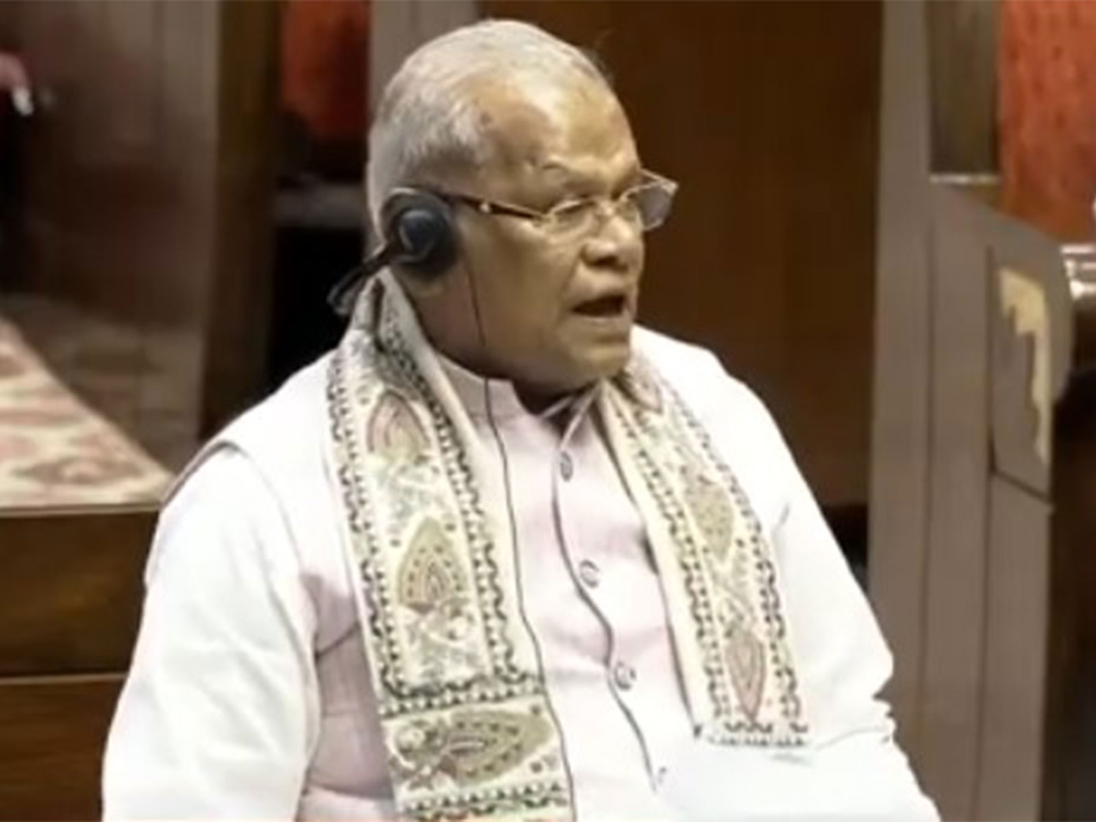 Union Minister for Micro, Small and Medium Enterprises Jitan Ram Manjhi (Photo/Sansad TV)