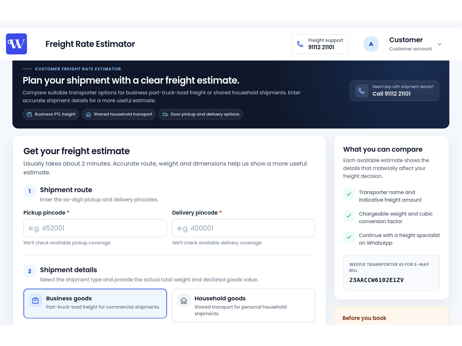 New digital workspace brings freight estimates, quotations and shipment information together, helping businesses plan expansion with greater confidence