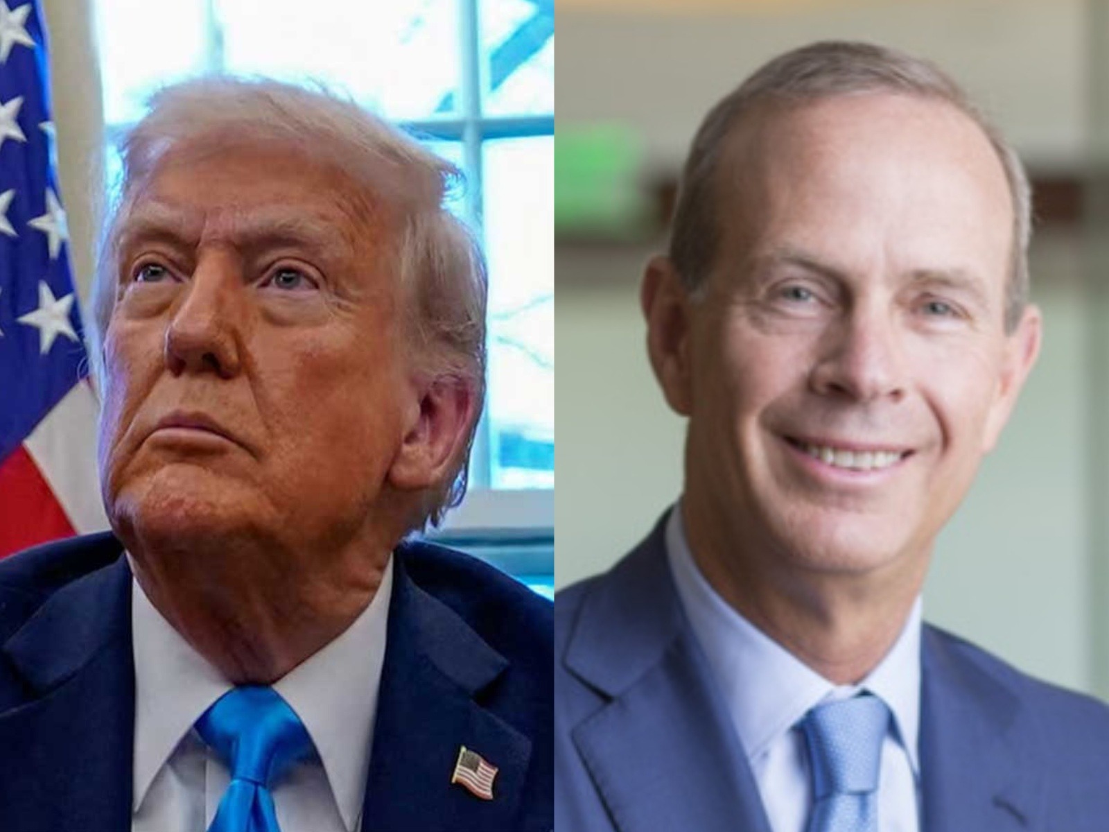 US President Donald Trump and Chairman of the Board and CEO at Chevron, Mike Werth (Photo/Reuters/Linkedin/@MikeWirth)