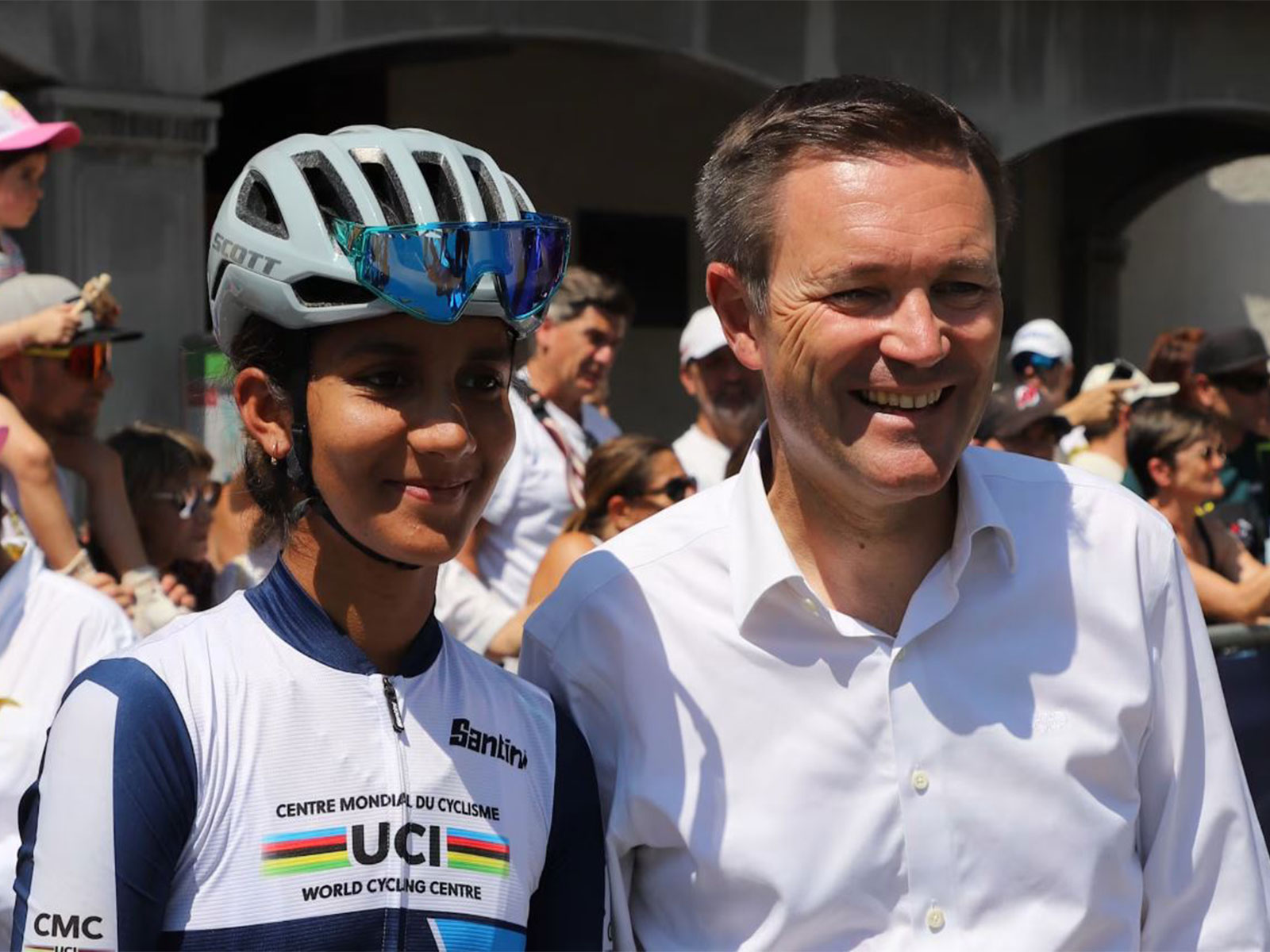 Harshita Jakhar. (Photo: Union Cycliste de Internationale/Olympics.com)