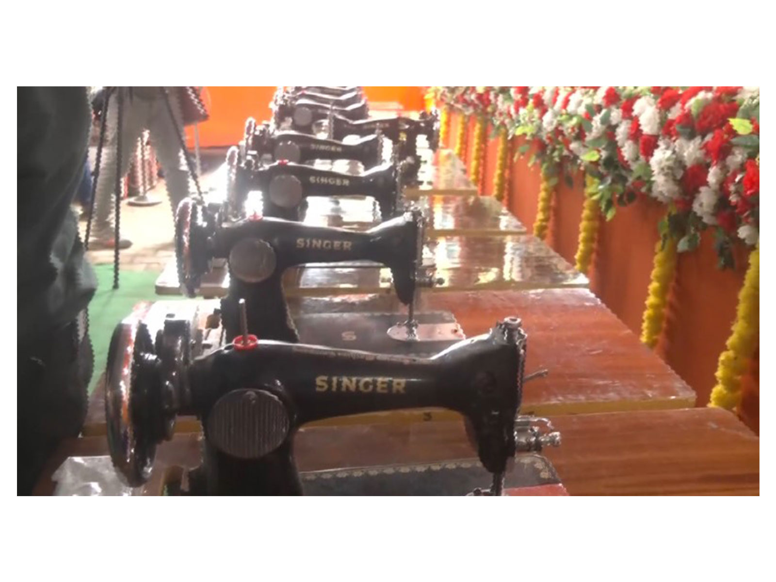 Sewing machines distributed to women beneficiaries in Tripura (Photo/ANI)