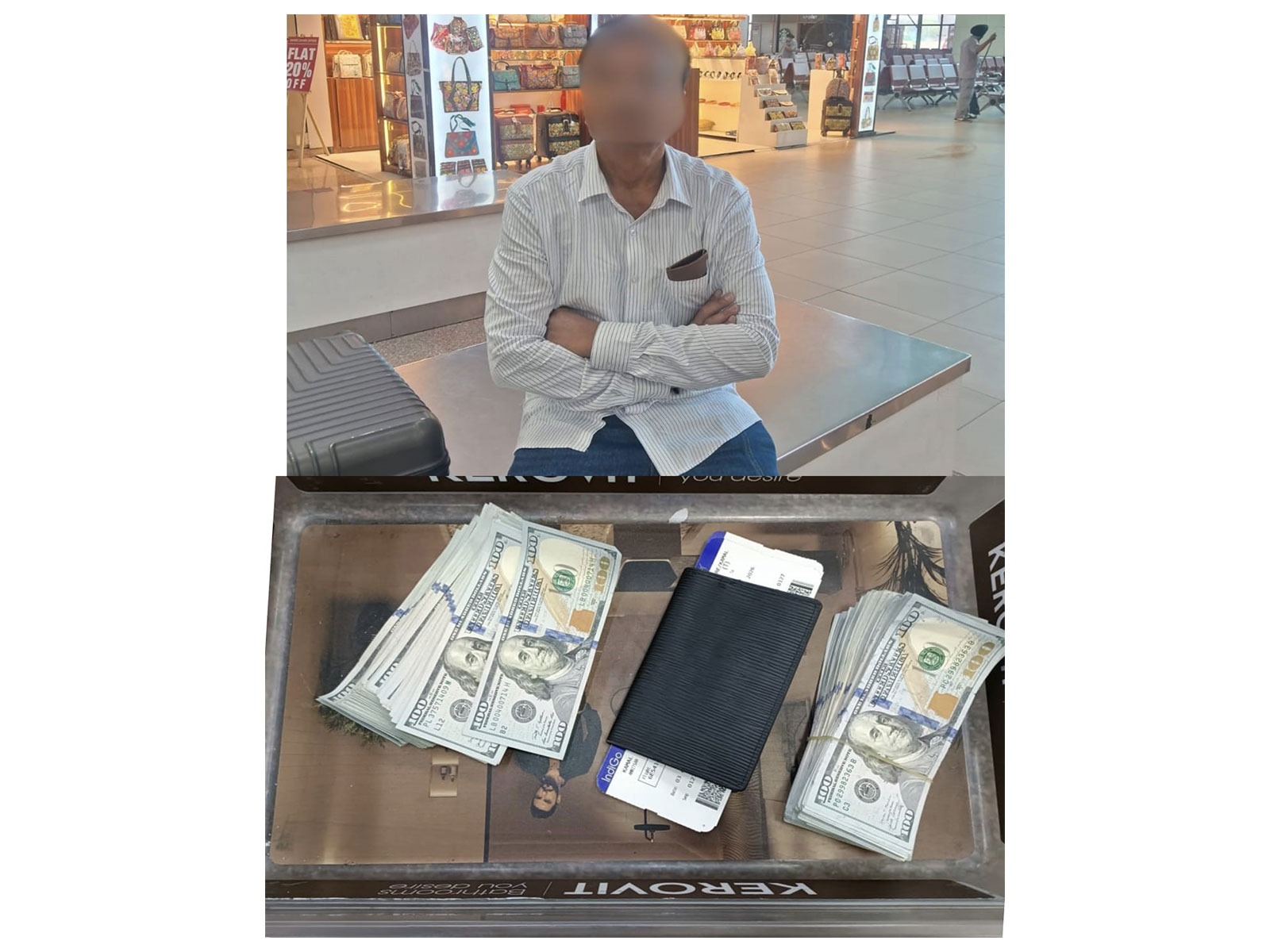 CISF seize foreign currency from a passenger at Amritsar Airport (Photo: @CISFHQrs/X)