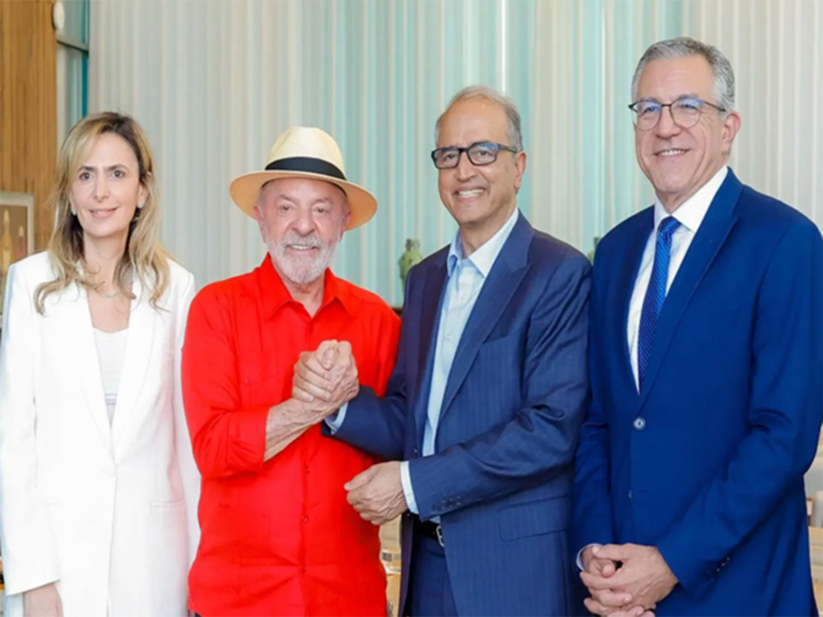 Brazilian President Luiz Inacio Lula da Silva meets Indian cardiac surgeon Dr Devi Shetty (Photo/Brasil 247)
