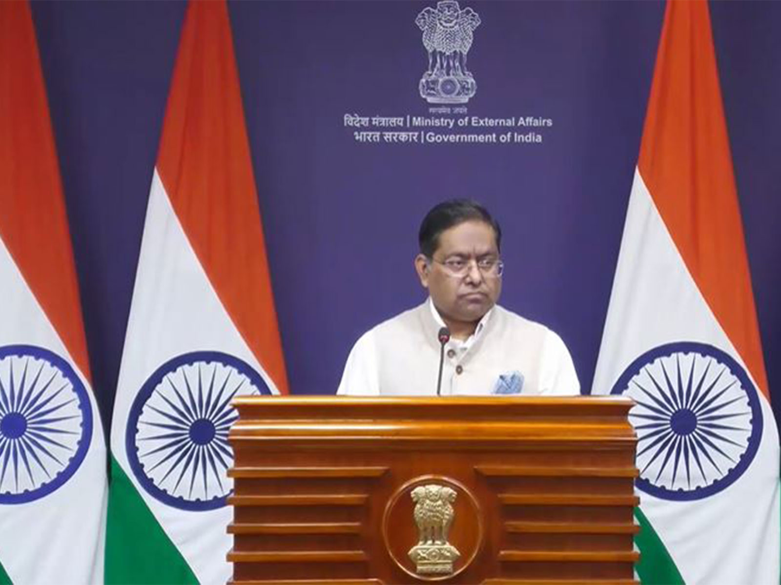 Ministry of External Affairs Spokesperson Randhir Jaiswal (Photo/Youtube@MEAIndia)