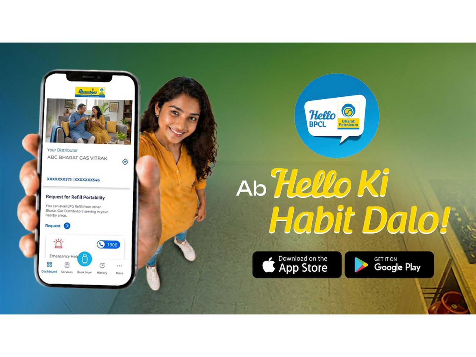 Book LPG cylinder, authenticate MAK Lubricant products, and win reward points in fuel stations! Do more with HelloBPCL App by BPCL (Bharat Petroleum).