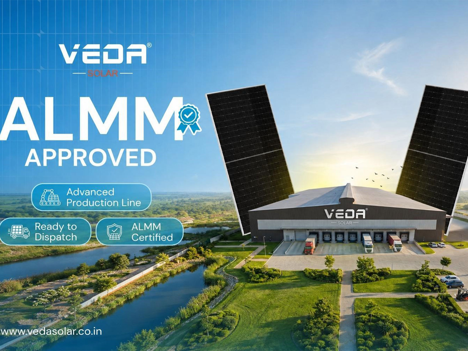 Veda Solar Receives MNRE ALMM List-I Approval, Expanding Eligibility for Government-Linked Solar Projects