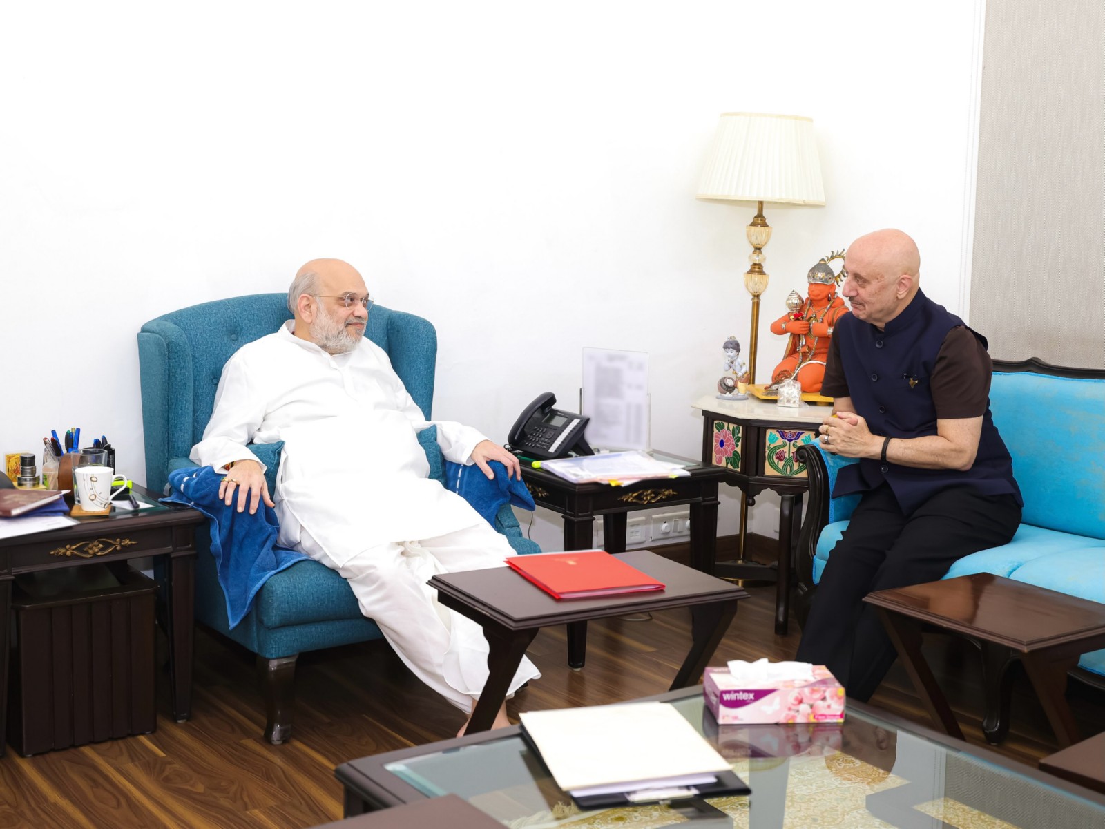 Anupam Kher meets Union Home Minister Amit Shah (Photo/Instagram@anupampkher)