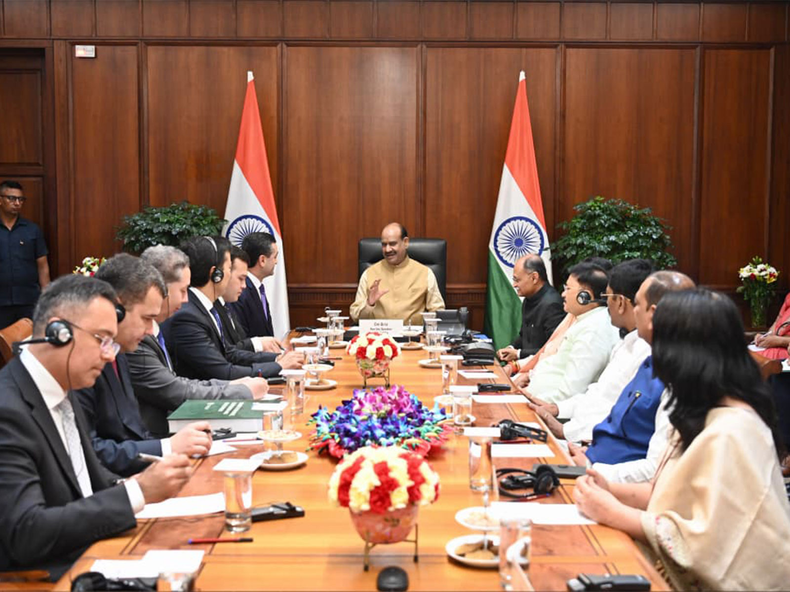 Lok Sabha Speaker Om Birla meets Uzbekistan's Foreign Minister Bakhtiyor Saidov  (Photo/ Lok Sabha Secretariat)