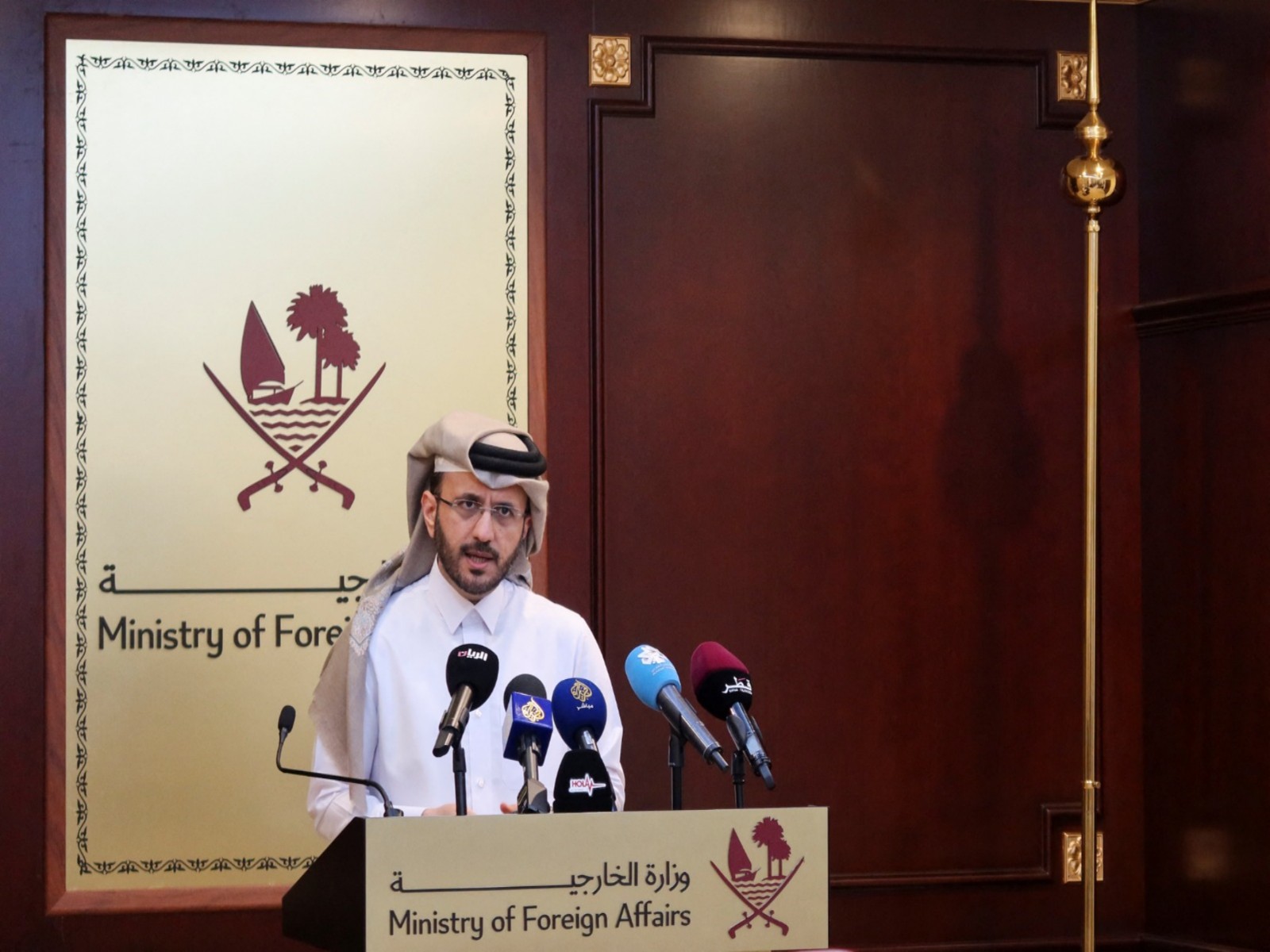 Qatar's foreign ministry spokesman Majed al-Ansari (File Photo/Reuters)