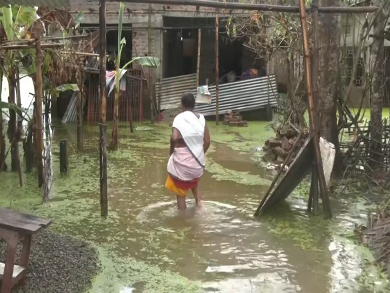 Families in Assam living in makeshift tents (Photo/ANI)
