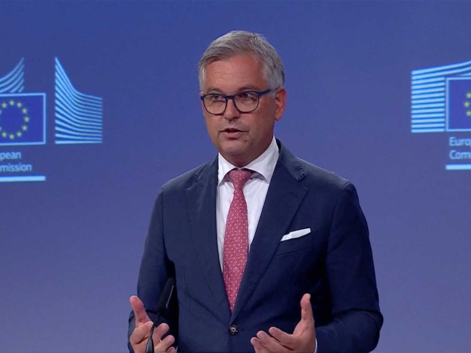 EU Commissioner for Internal Affairs and Migration Magnus Brunner during a press conference on the Spain migrant crisis (Photo/audiovisual.ec.europa.eu)