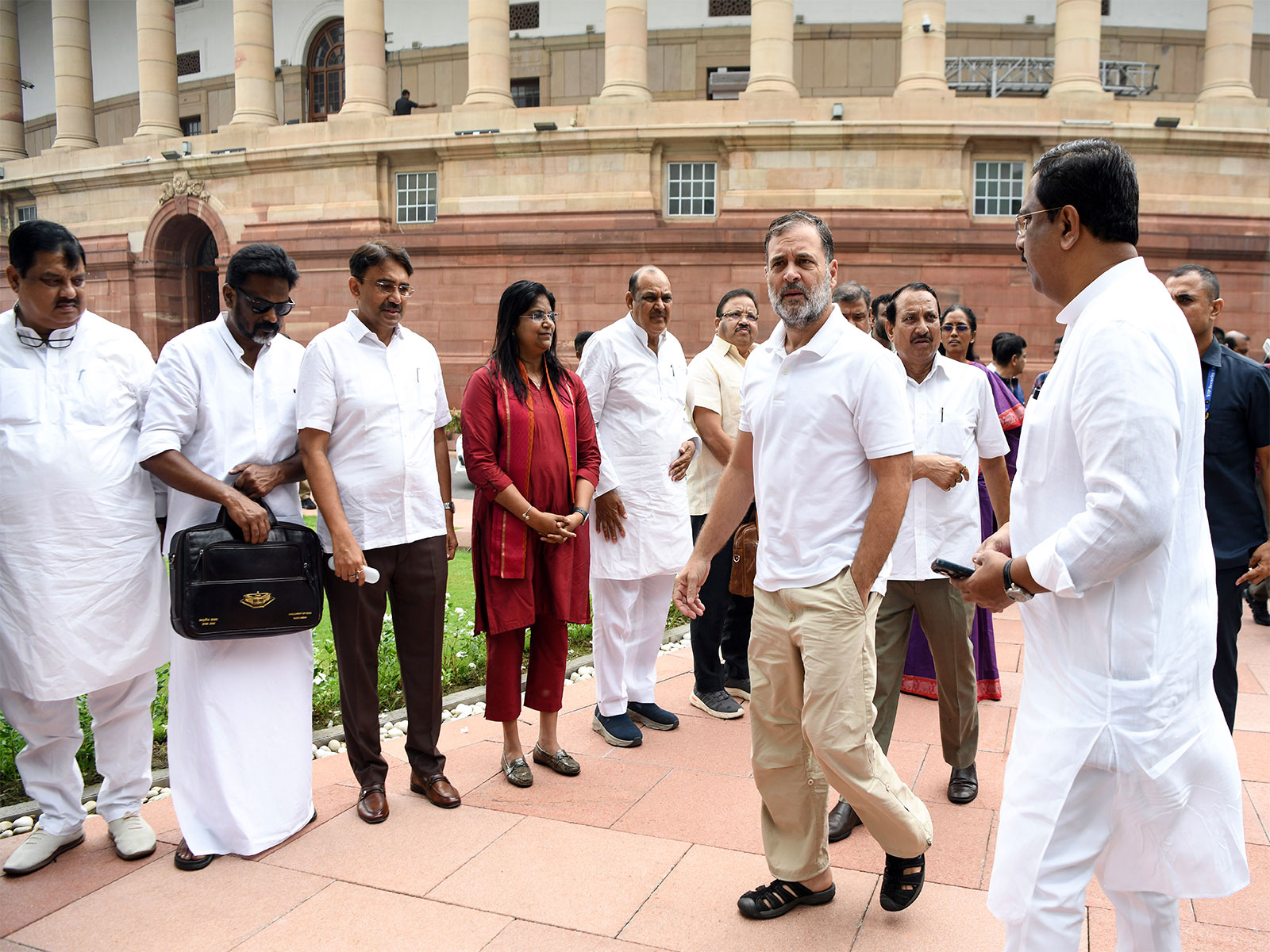 Lok Sabha LoP Rahul Gandhi at Parliament (Photo/ANI)