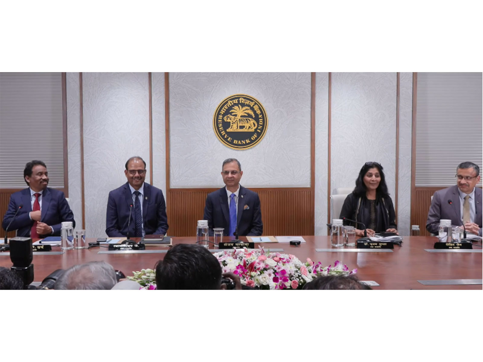 RBI MPC addressing media after the meeting (Photo/@RBI)