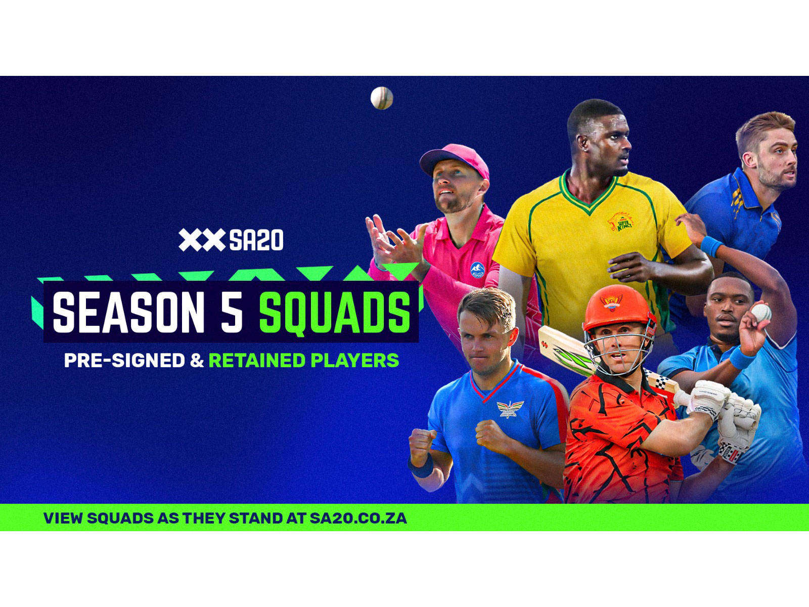 SA20 pre-auction squads have been finalised. (Photo: SA20)