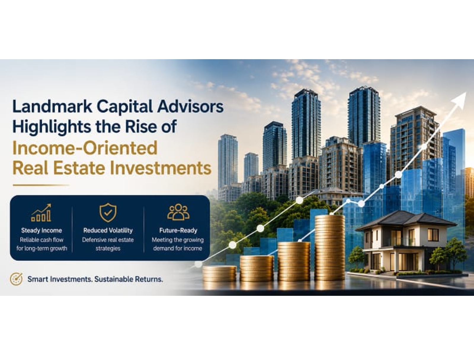 Landmark Capital Advisors says income-generating real estate, including offices, industrial parks, logistics assets and REITs, is gaining favour for stable rental income and long-term capital appreciation