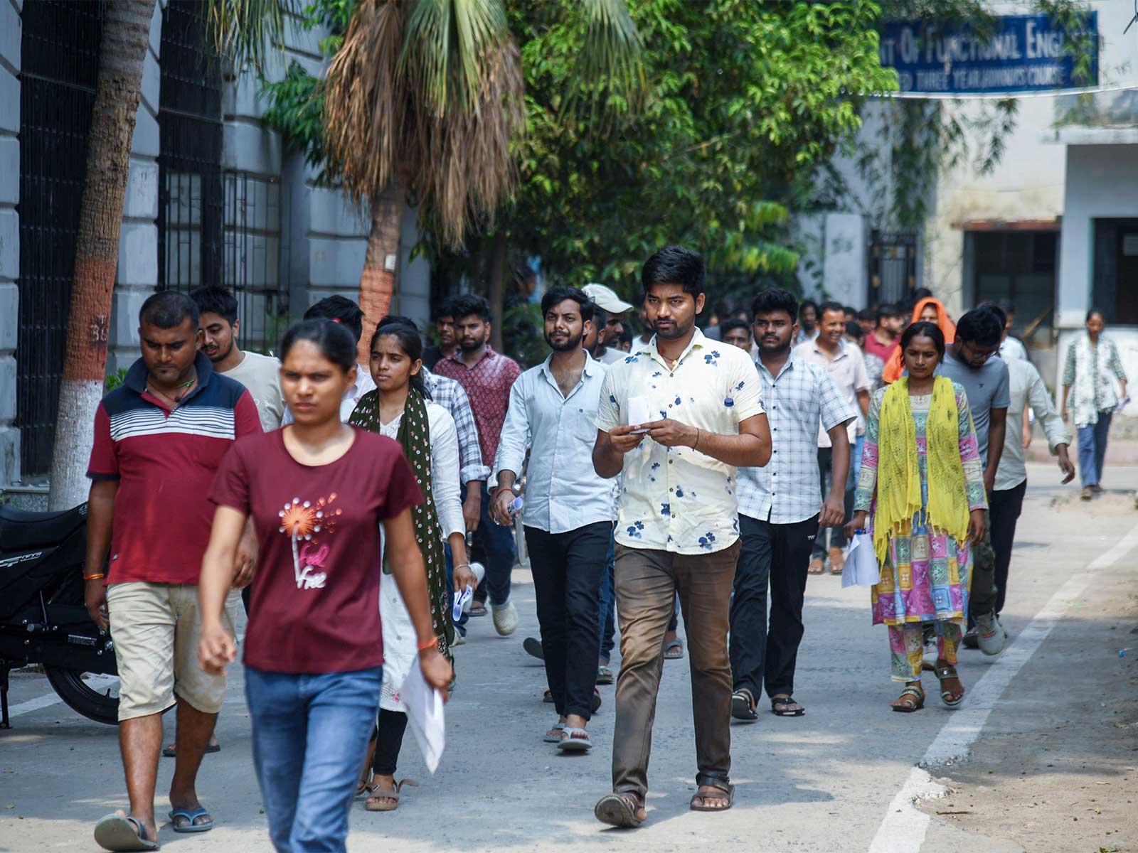Aspirants leave the examination center (File Photo/ANI)