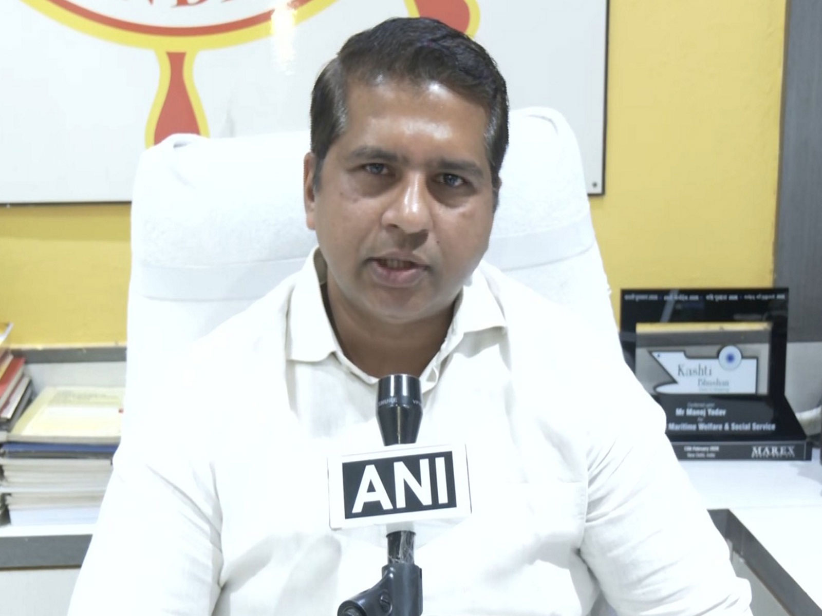 Federation of Seafarers' Unions of India (FSUI) General Secretary, Manoj Yadav (Photo/ANI)