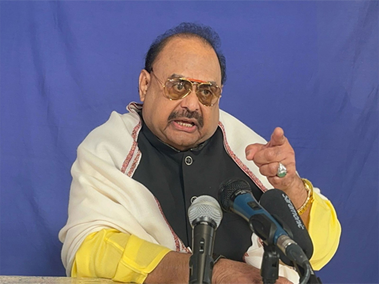 Muttahida Qaumi Movement (MQM) founder Altaf Hussain (File Photo/ANI)