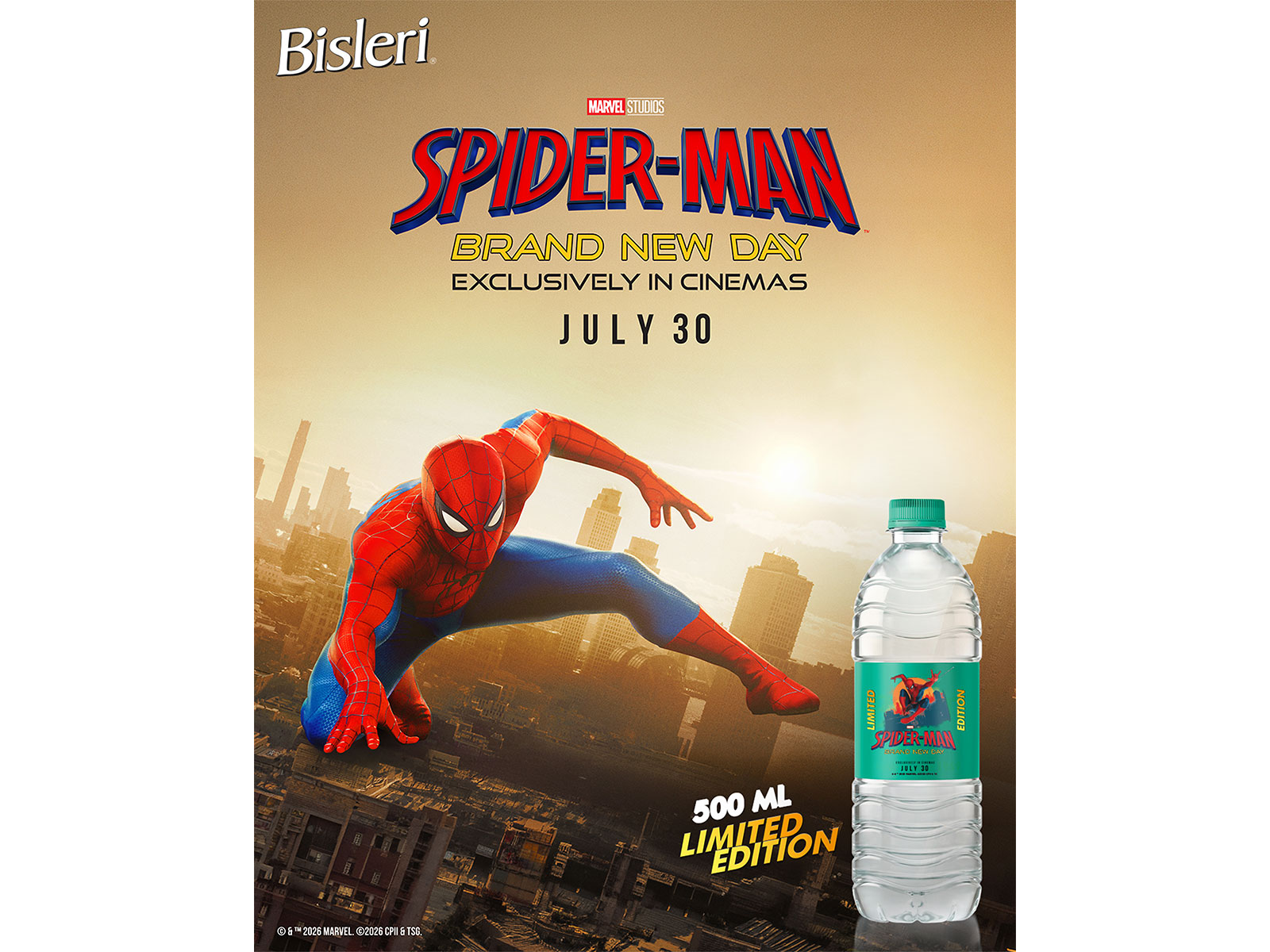 Bisleri Brings the Magic of Spider-Man: Brand New Day to Consumers with Limited-Edition Packs and Merchandise