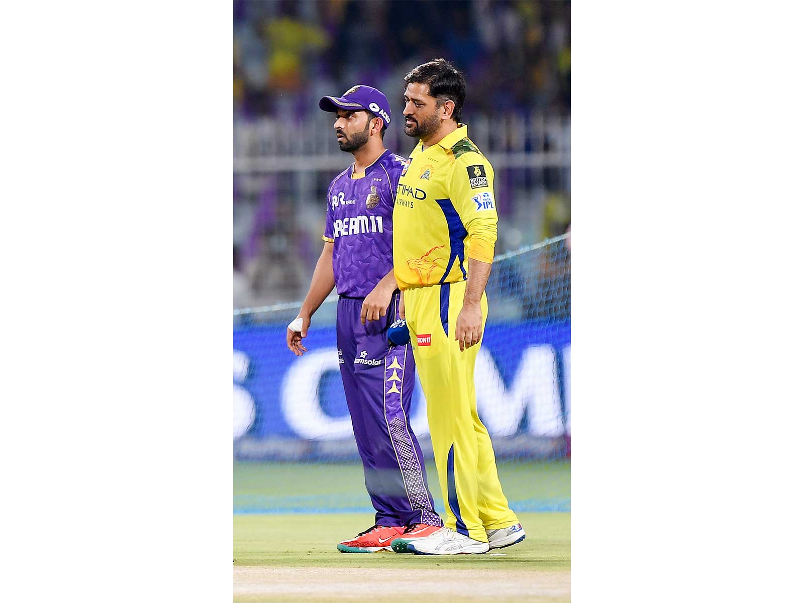 MS Dhoni and Ajinkaya Rahane. (Photo/ANI)