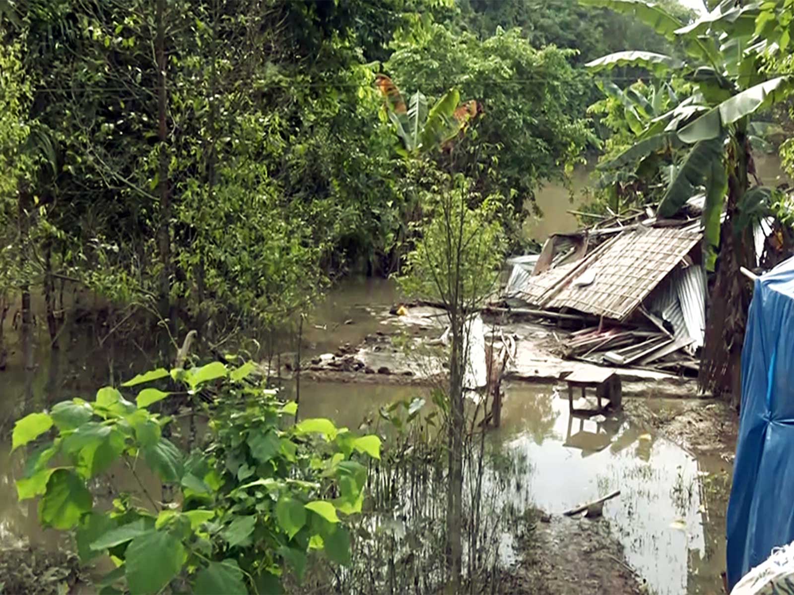 Assam's Charaideo affected by a flash flood (Photo/ANI)