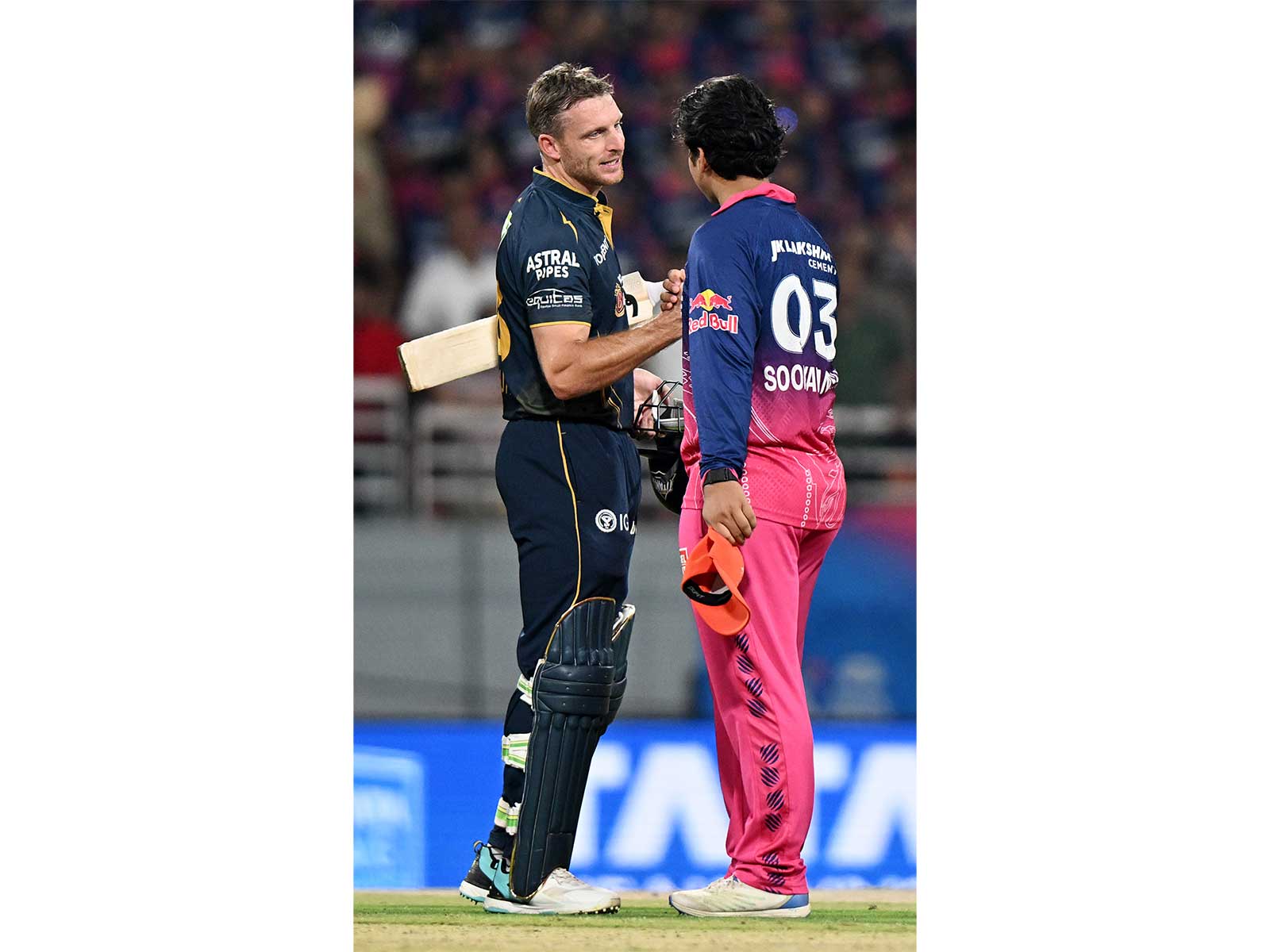 Jos Buttler (left)  and Vaibhav Sooryavanshi (right) (Photo: ANI)