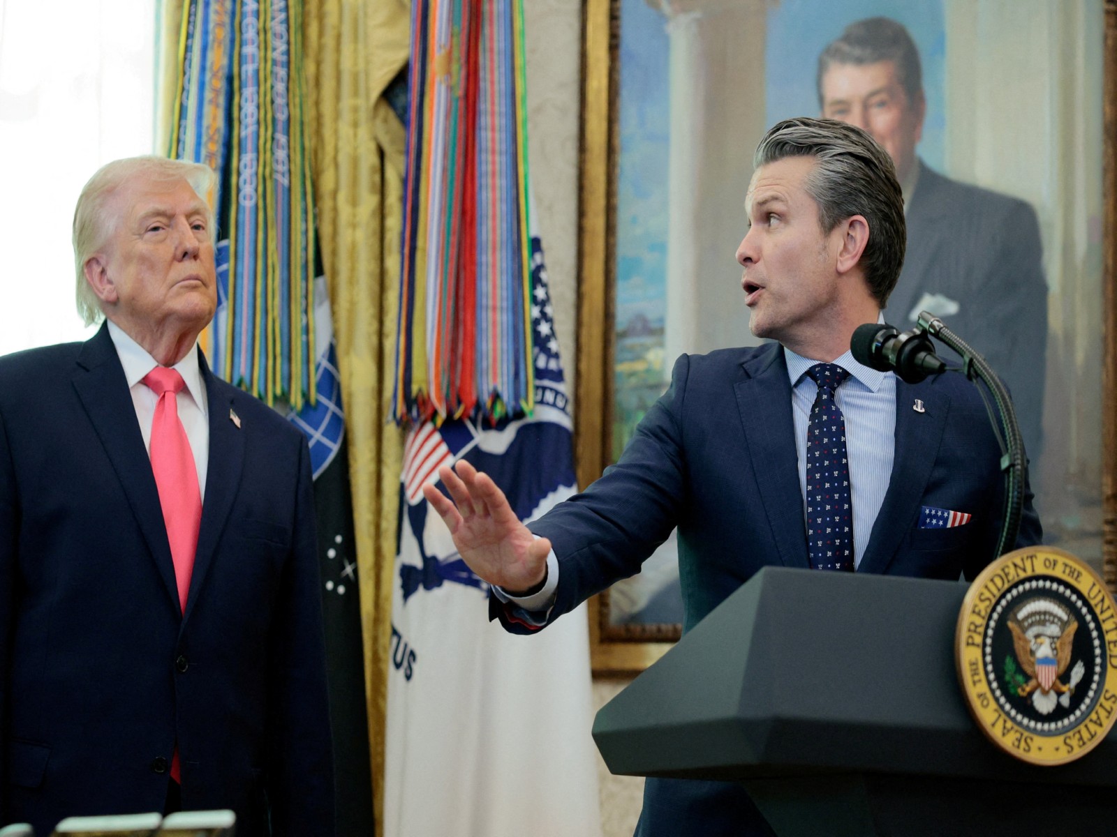 US President Donald Trump and US Secretary of War Pete Hegseth (File Photo/Reuters)