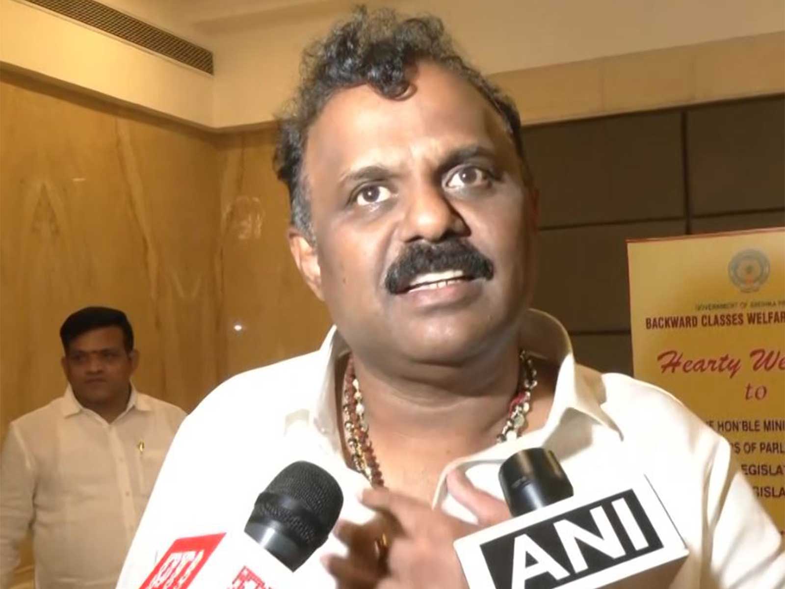 Andhra Pradesh Minister Anagani Satya Prasad (Photo/ANI)