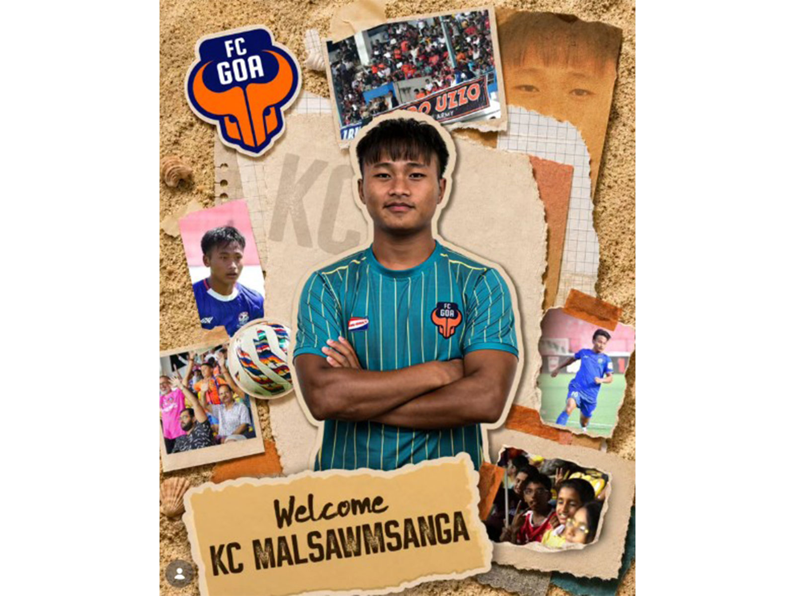 Forward KC Malsawmsanga signed by FC Goa (Image: FC Goa)