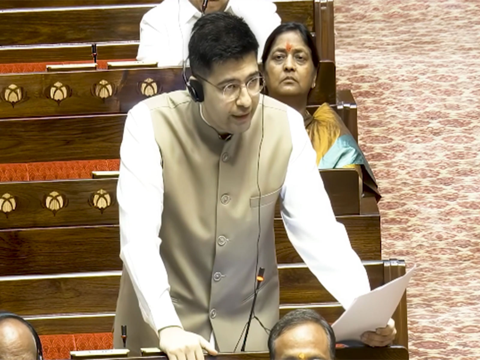 BJP MP Raghav Chadha (Photo/Sansad TV)