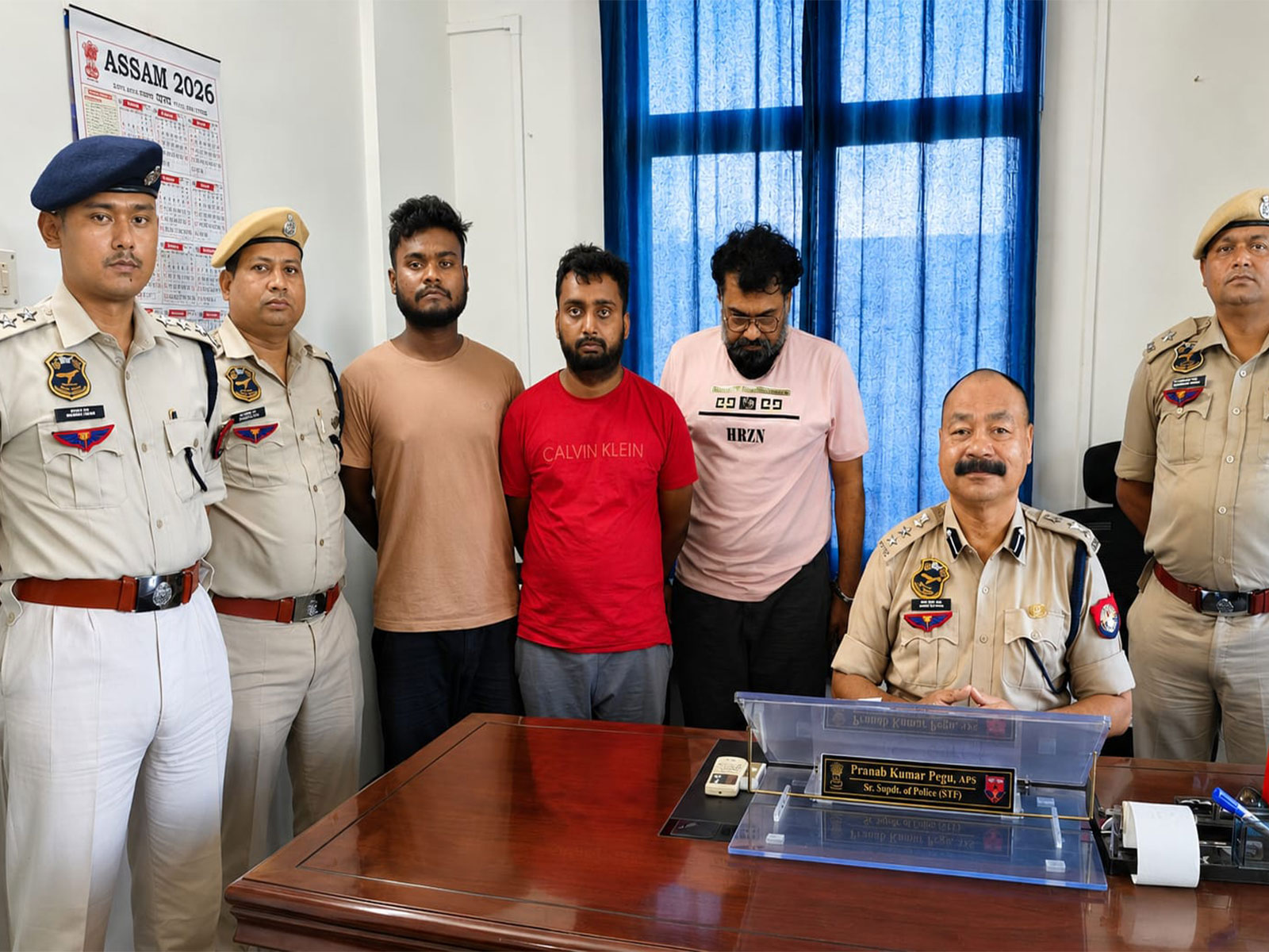 Assam STF with the accused (Photo/Release)