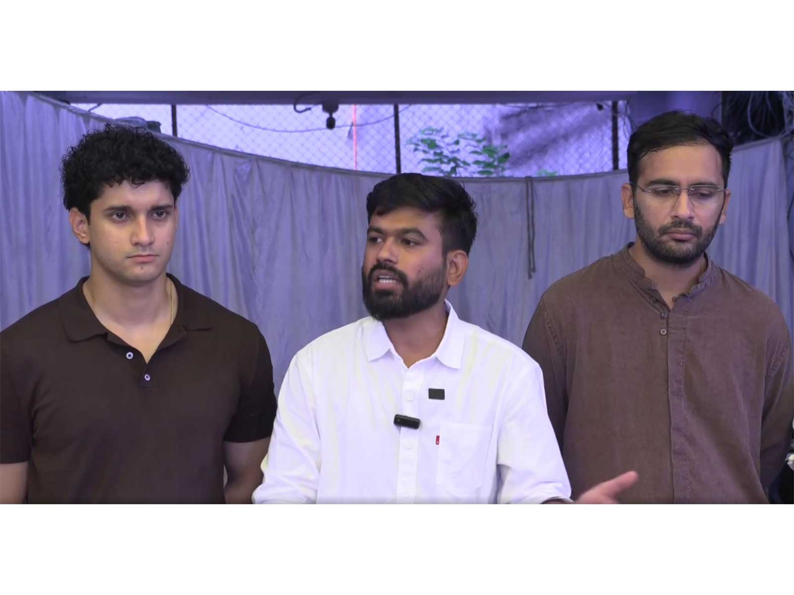 CJP representatives Abhijeet Dipke, Ashutosh Ranka and Saurav Das (Photo/ANI)
