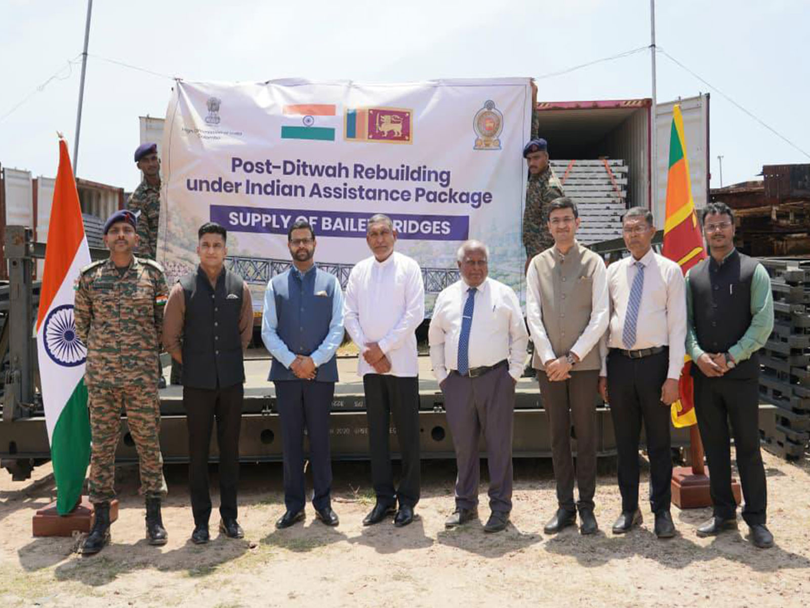 India delivers Bailey Bridges to Sri Lanka (Photo/X@IndiainSL)