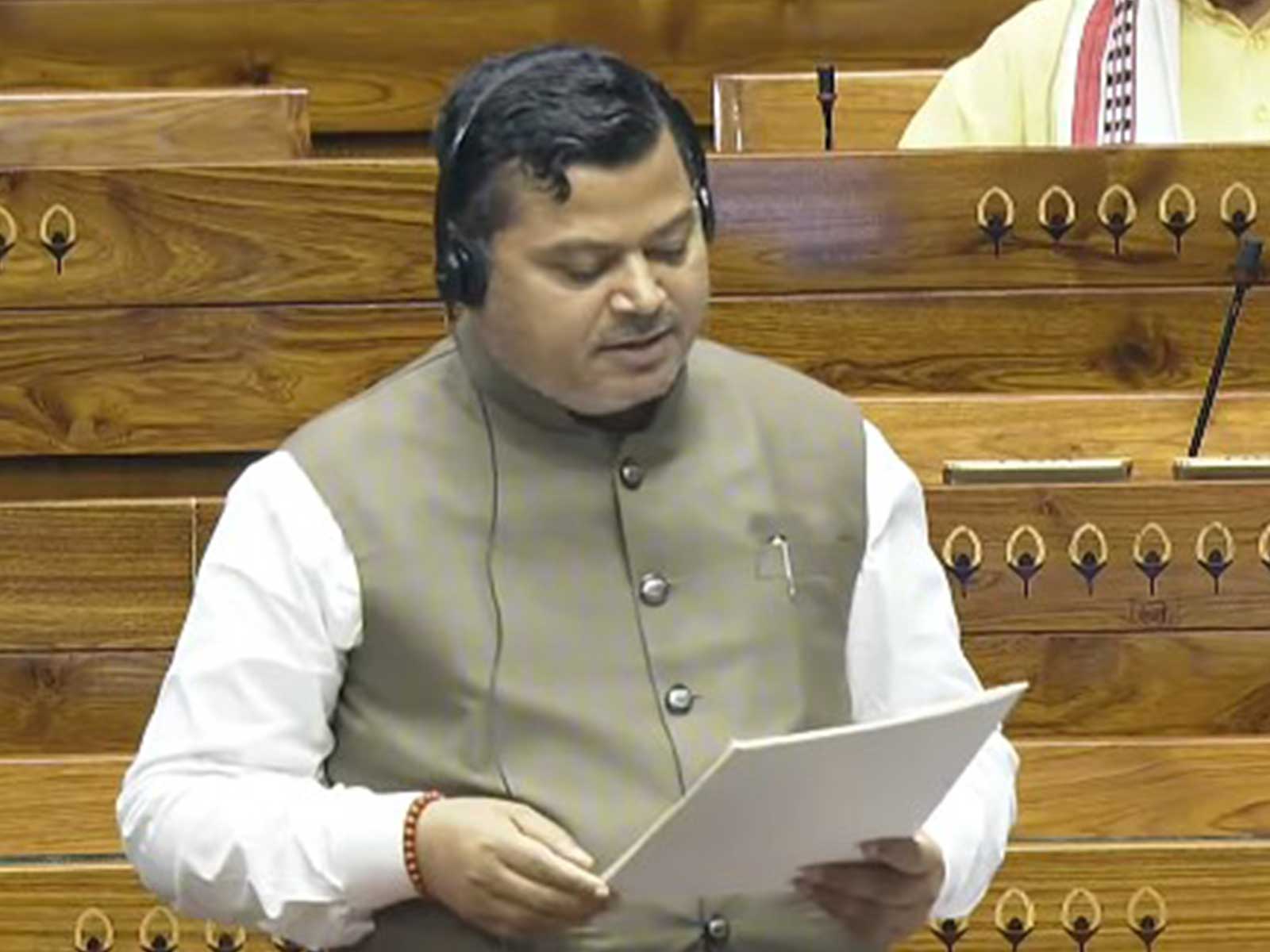 MoS for Jal Shakti Raj Bhushan Chaudhary (Photo/Sansad TV)