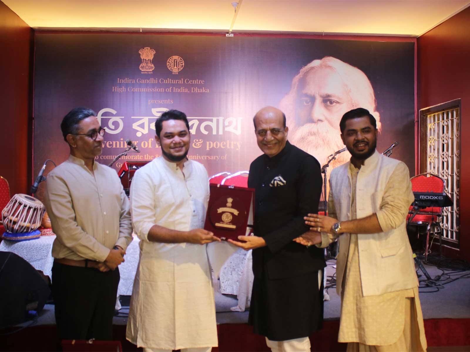 Commemoration on 85th death anniversary of Rabindranath Tagore (Photo/ Indira Gandhi Cultural Centre)