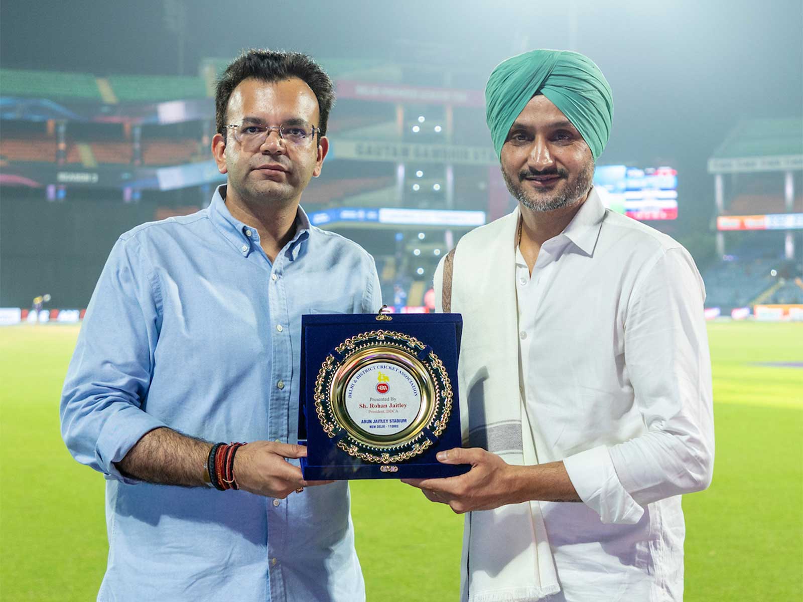 Rohan Jaitley (L) and Harbhajan Singh (R) (Photo: DPL)