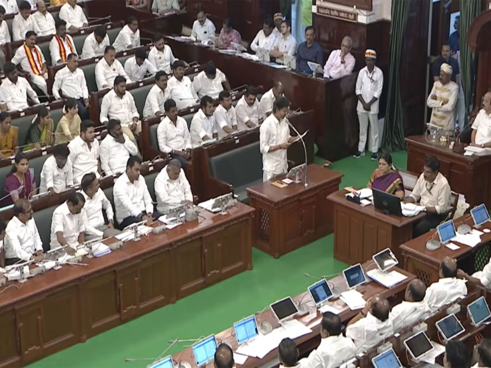 Tamil Nadu CM Vijay addresses the Assembly (Photo/ANI)