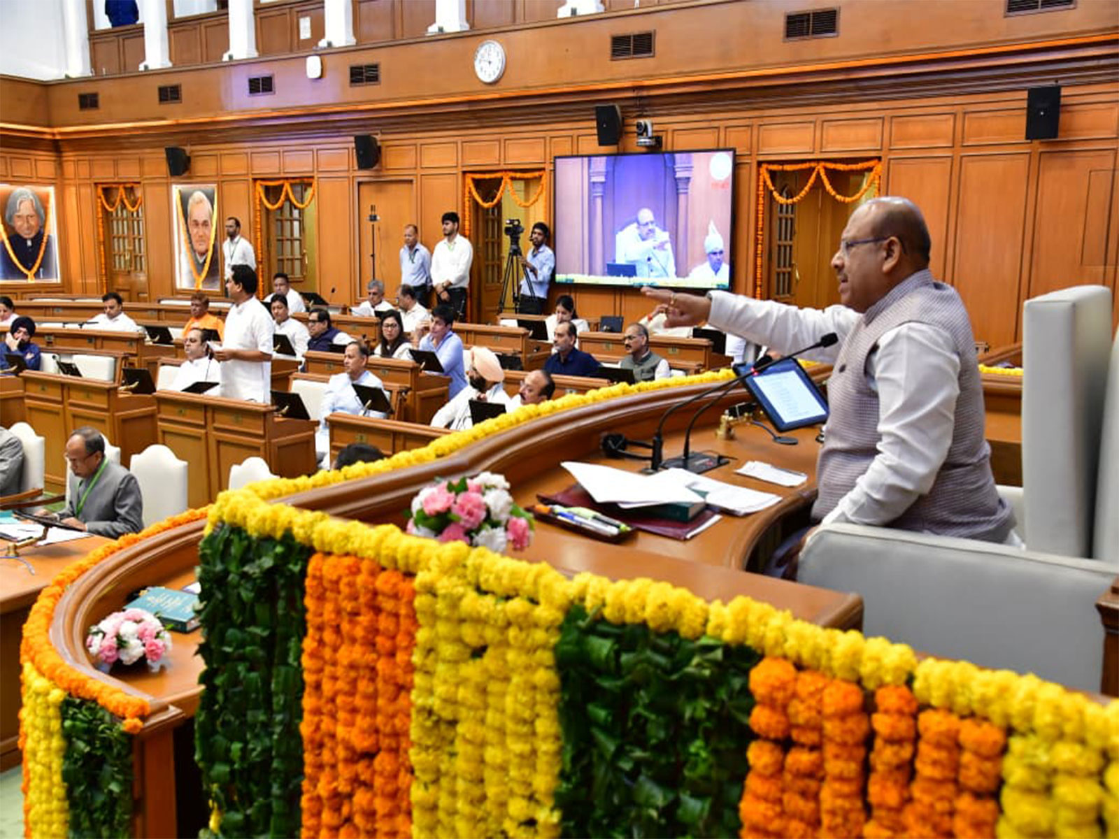 Senior Bharatiya Janata Party (BJP) leader and Speaker of the Delhi Legislative Assembly Vijender Gupta (Photo/ANI)