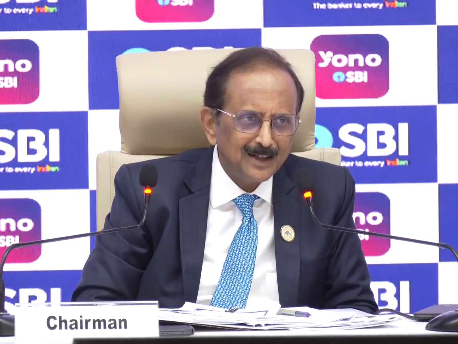 SBI Chairman Challa Sreenivasulu Setty (Photo/ANI)