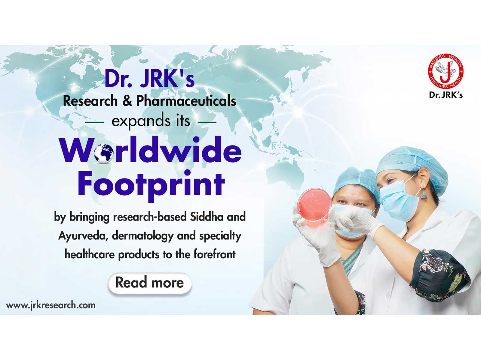 Dr. JRK's Research & Pharmaceuticals Expands Global Presence with Research-Driven Dermatology, Ayurveda & Specialty Healthcare Solutions