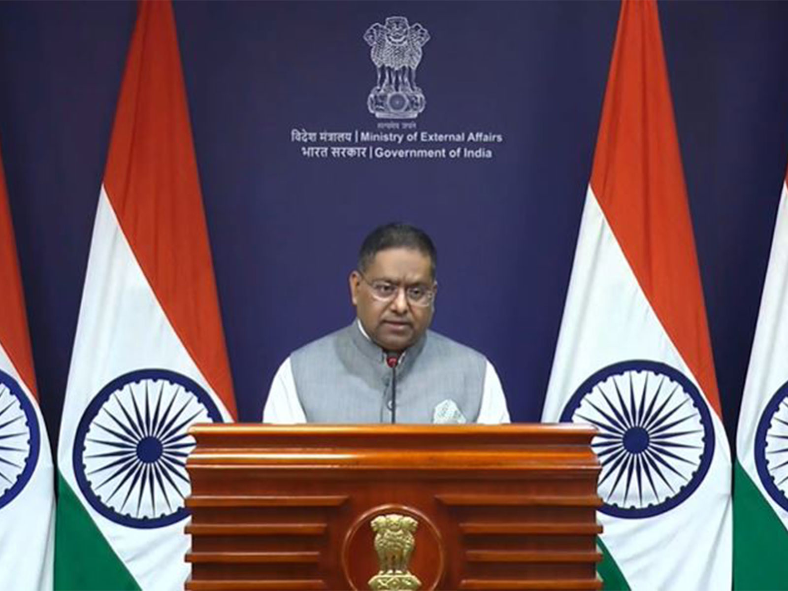 Ministry of External Affairs Spokesperson Randhir Jaiswal (Photo/Youtube@MEAIndia)