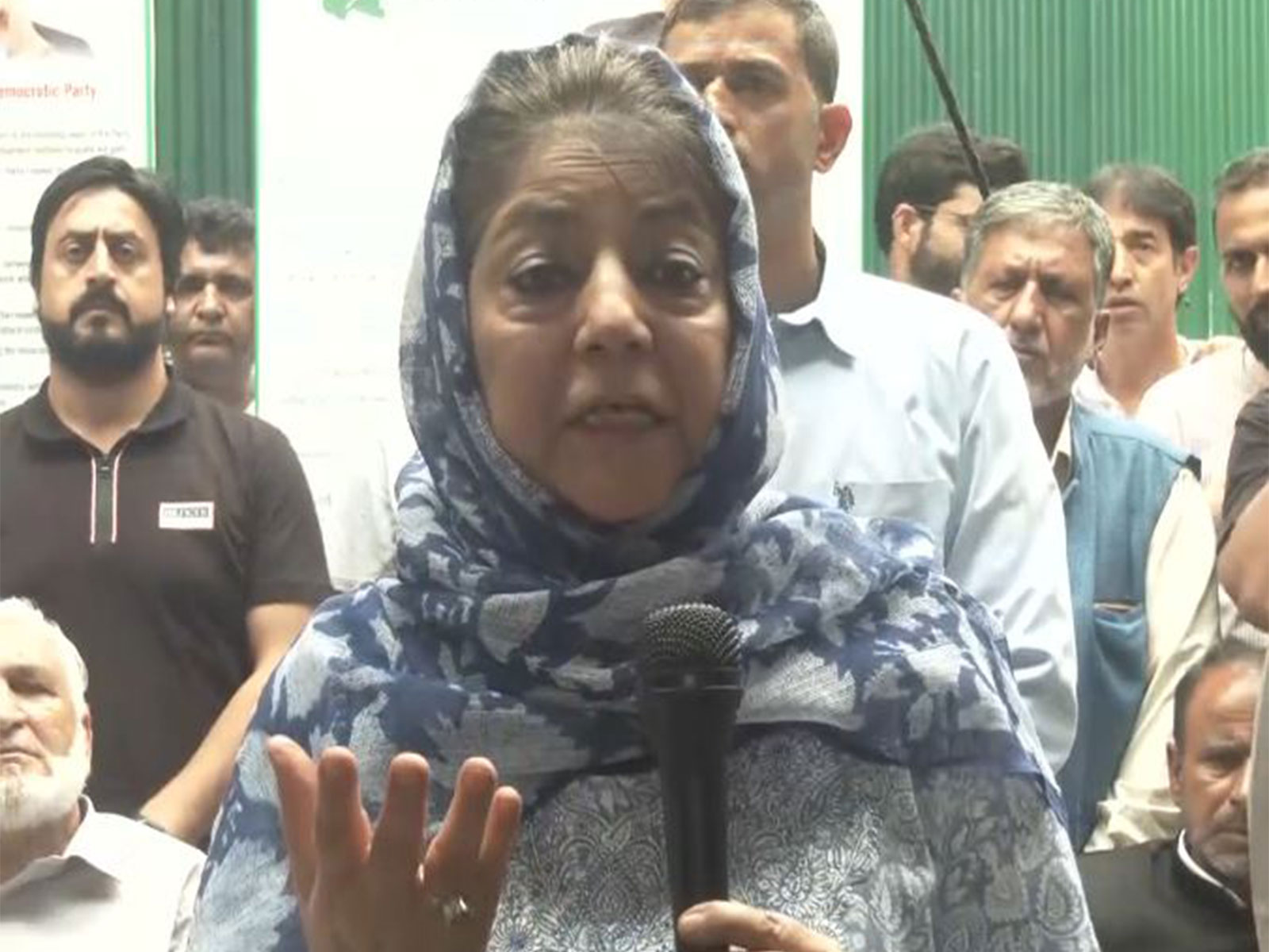 People's Democratic Party (PDP) chief Mehbooba Mufti (Photo/ANI)