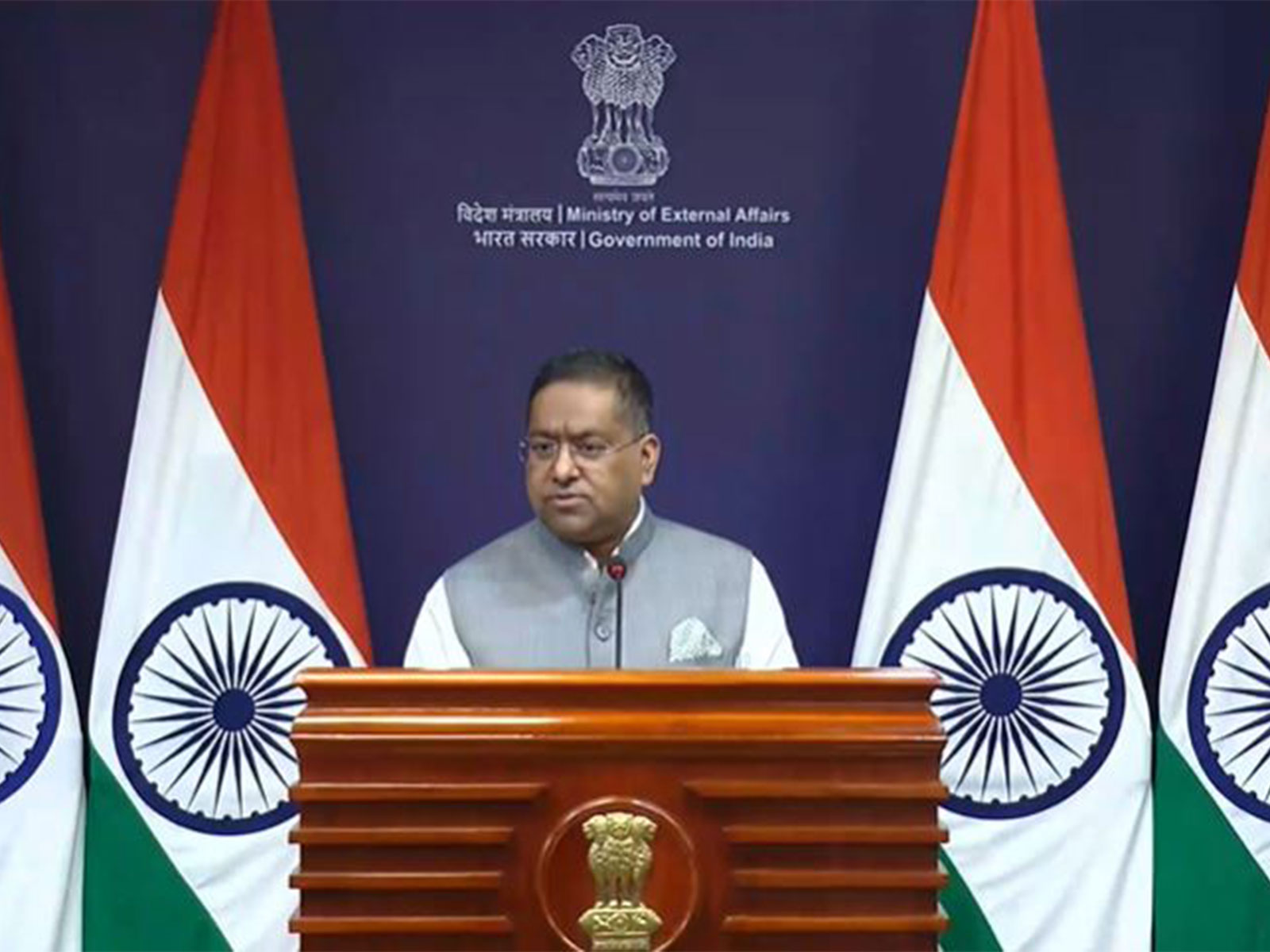 Ministry of External Affairs Spokesperson Randhir Jaiswal (Photo/Youtube@MEAIndia)