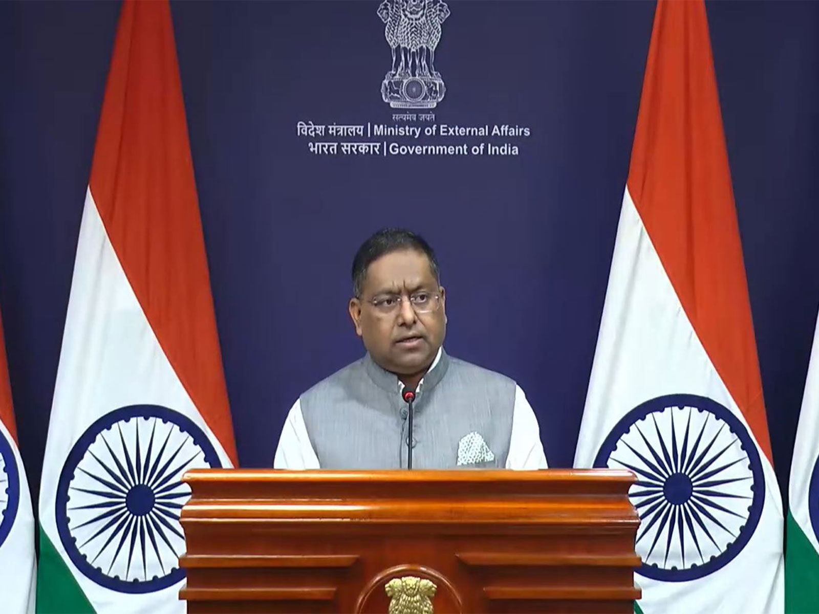 Ministry of External Affairs Spokesperson Randhir Jaiswal (Photo/Youtube@MEAIndia)