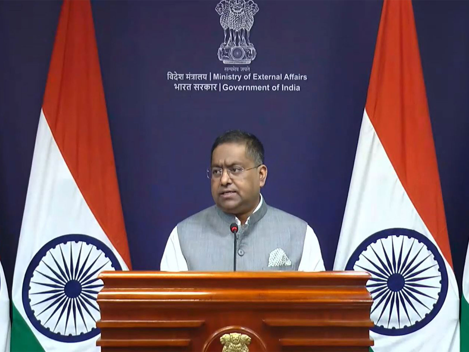 Ministry of External Affairs Spokesperson Randhir Jaiswal (Photo/Youtube@MEAIndia)