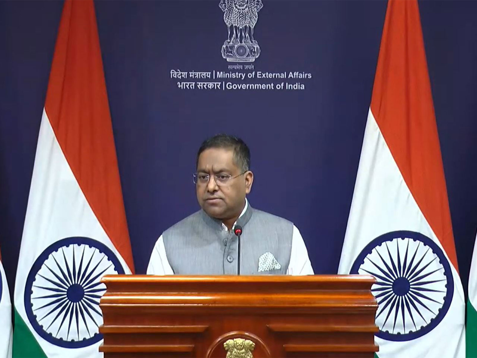 Ministry of External Affairs Spokesperson Randhir Jaiswal (Photo/Youtube@MEAIndia)