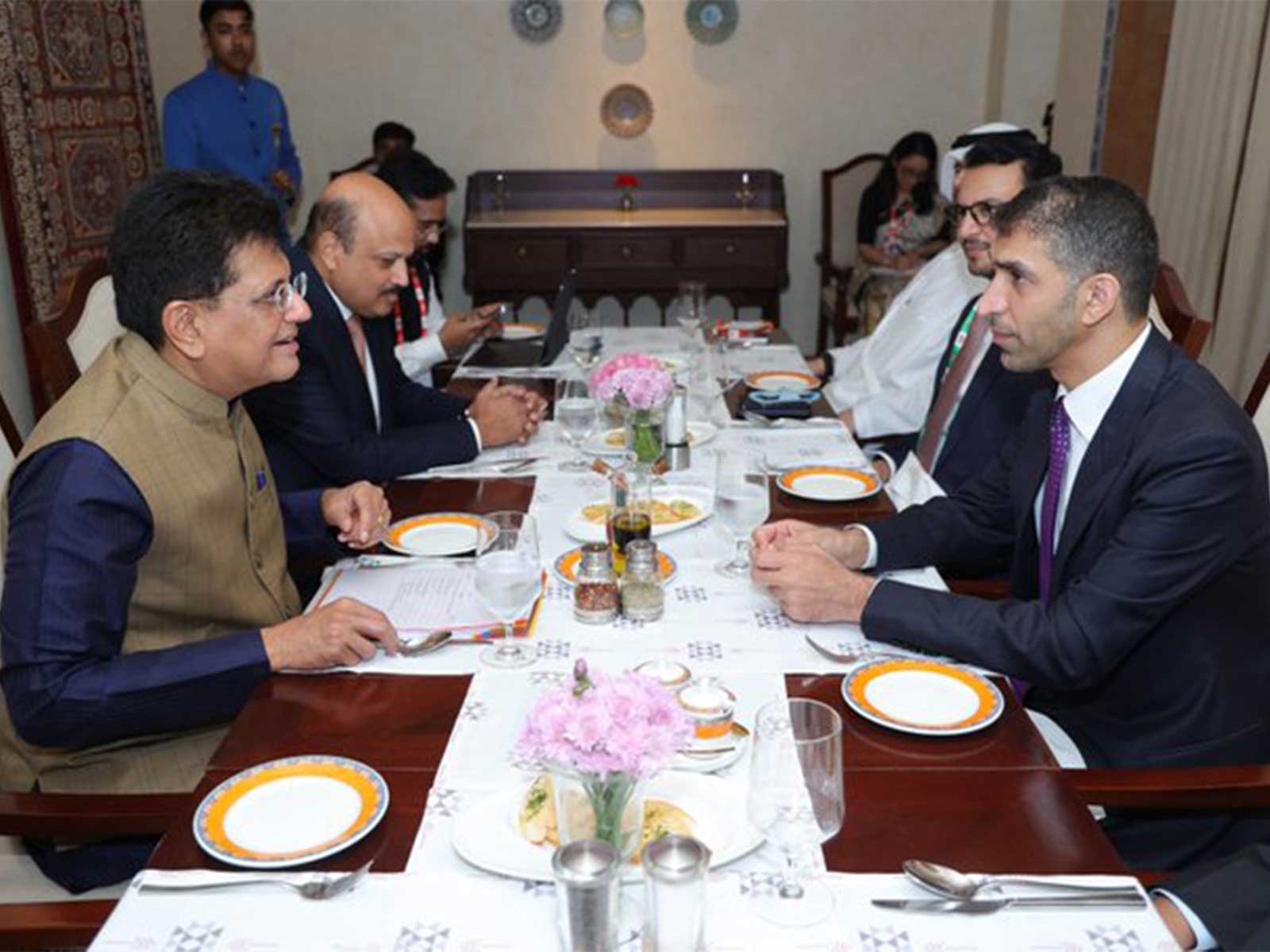 Piyush Goyal meets UAE Trade Minister Thani Al Zeyoudi in Jaipur (Photo/X@PiyushGoyal)