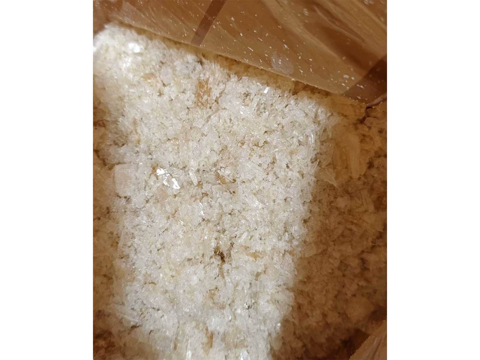 Seized white coloured crystalline narcotics substance (Photo / DRI Indore zonal unit)