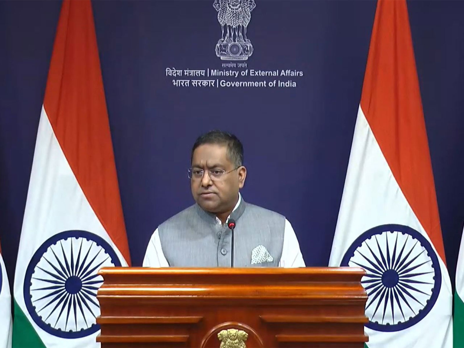 Ministry of External Affairs Spokesperson Randhir Jaiswal (Photo/Youtube@MEAIndia)
